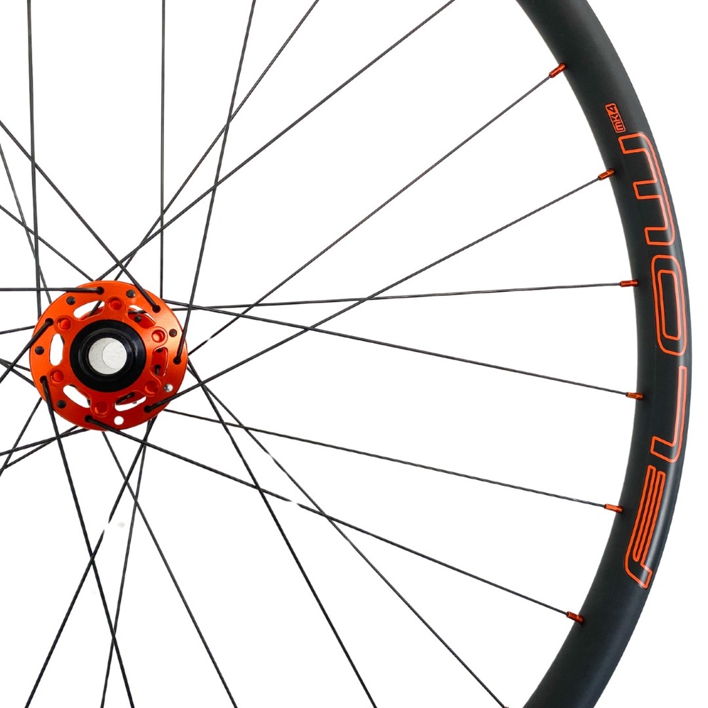 JUEGO DE RINES STAN'S FLOW MK4 29" 28H BITEX BOOST (XD) EDICION ESPECIAL NARANJA
