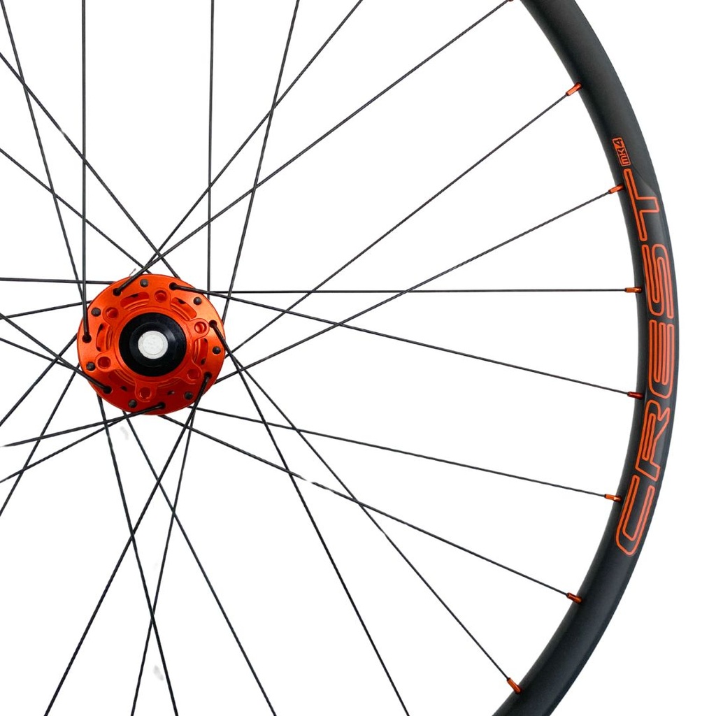 JUEGO DE RINES STAN'S CREST MK4 29" 28H BITEX BOOST EDICION ESPECIAL NARANJA