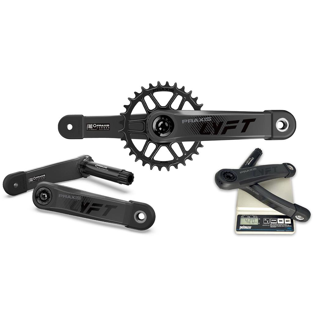 PAR DE BIELAS PRAXIS G2 LYFT M30-THRU DM | CARBON | 165MM