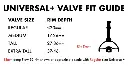 VALVULA TUBELESS UNIVERSAL+ TAMAÑO REGULAR STAN'S