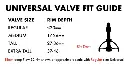 VALVULA TUBELESS UNIVERSAL TAMAÑO REGULAR STAN'S