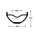 ARO FLOW S2 27.5" 32H NEGRO/CALCAS GRISES
