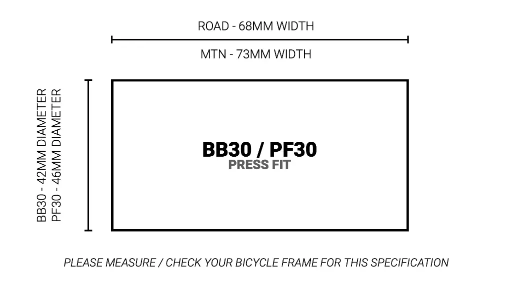 TAZAS DE CENTRO PRAXIS M24- BB30/PF30  73MM MTB