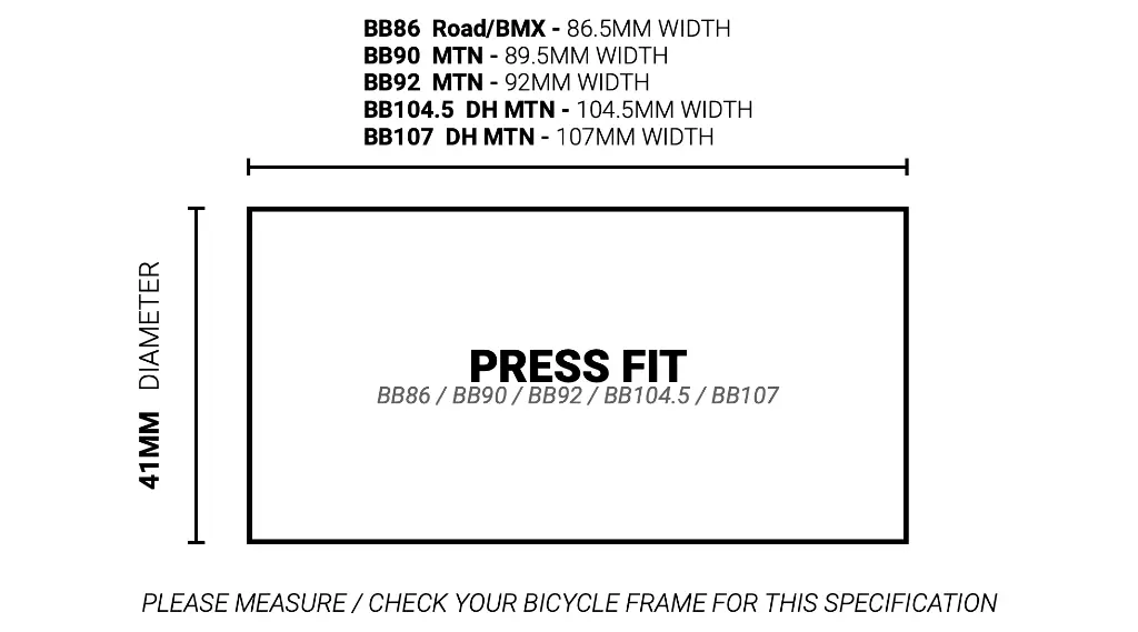 TAZA DE CENTRO PRAXIS M30 - BB86 RUTA |  BB90/92 MTB