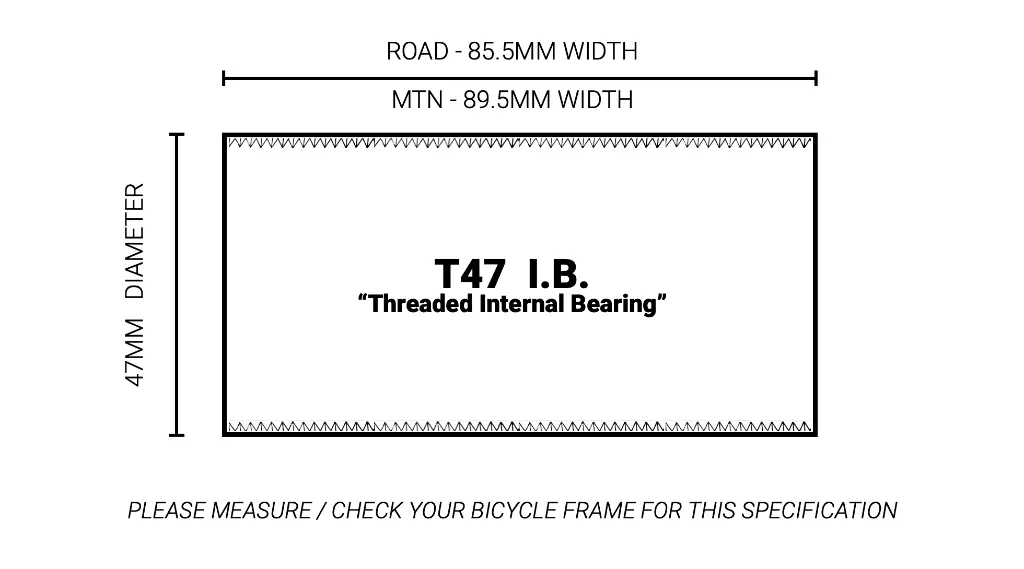 TAZA DE CENTRO PRAXIS M30-THRU - T47 INTERNAL BEARING