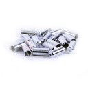 WHEELS MANUFACTURING, CASQUILLO DE ALUMINIO P/FORRO DE CABLE DE 4MM (50 PZS)