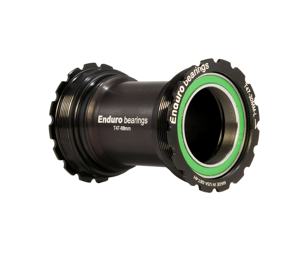 BKS-0201 - T47-Internal, Threaded, stainless steel, Angular Contact Bearing Bottom Bracket for T47 Framesets and 30mm Cranksets (spindle length under 90mm)