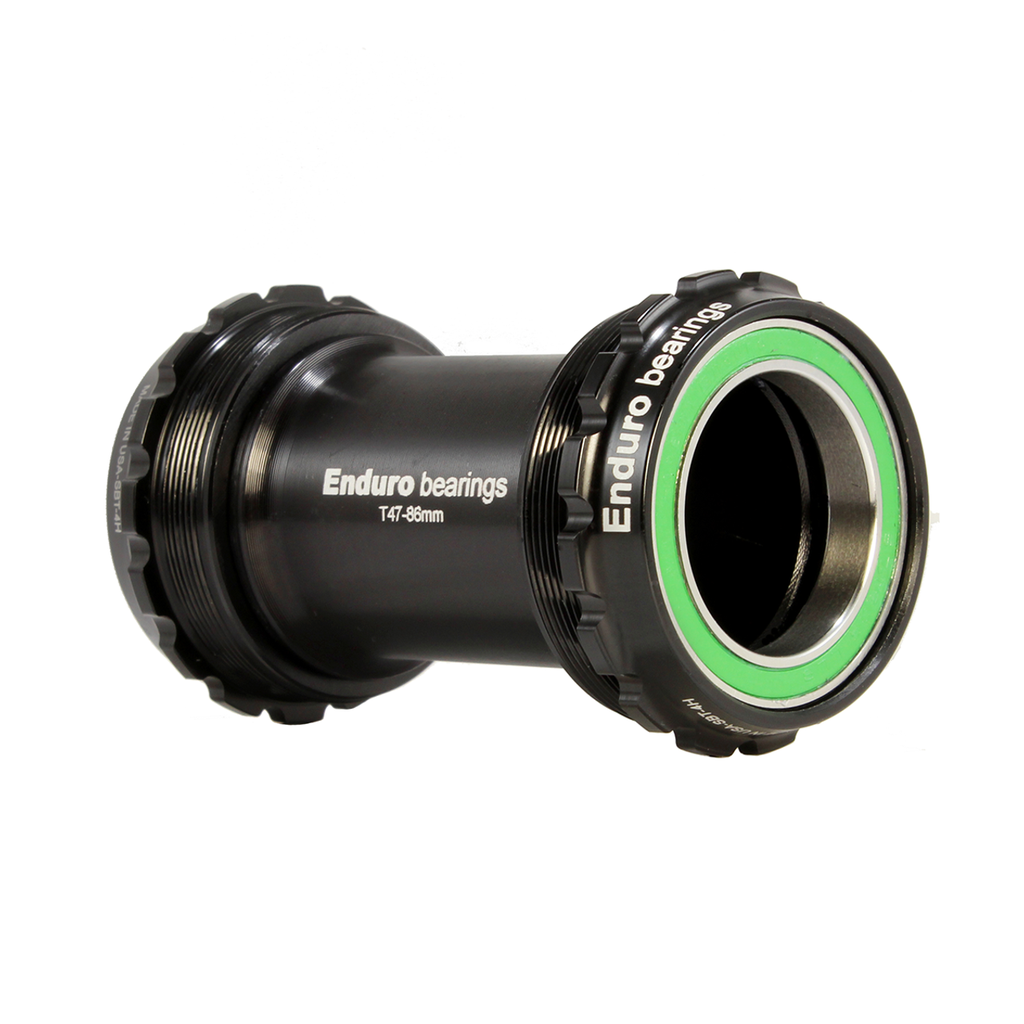 BKS-0211 - T47-External, Threaded, stainless steel, Angular Contact Bearing Bottom Bracket for T47 Framesets and 30mm Cranksets (spindle length 104mm or longer)