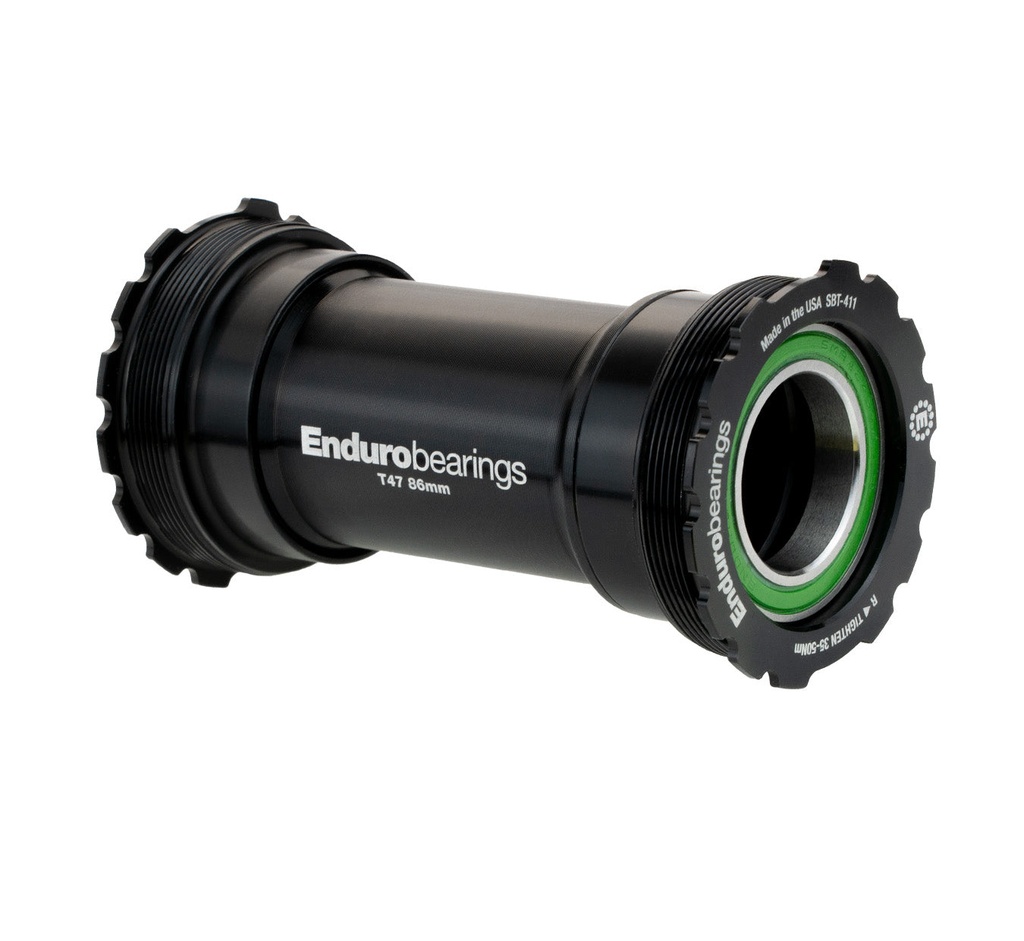 BKS-0246 - T47 Internal--Threaded, stainless steel, Angular Contact Bearing Bottom Bracket for 86mm Shell, T47 Framesets and Shimano 24mm Cranksets