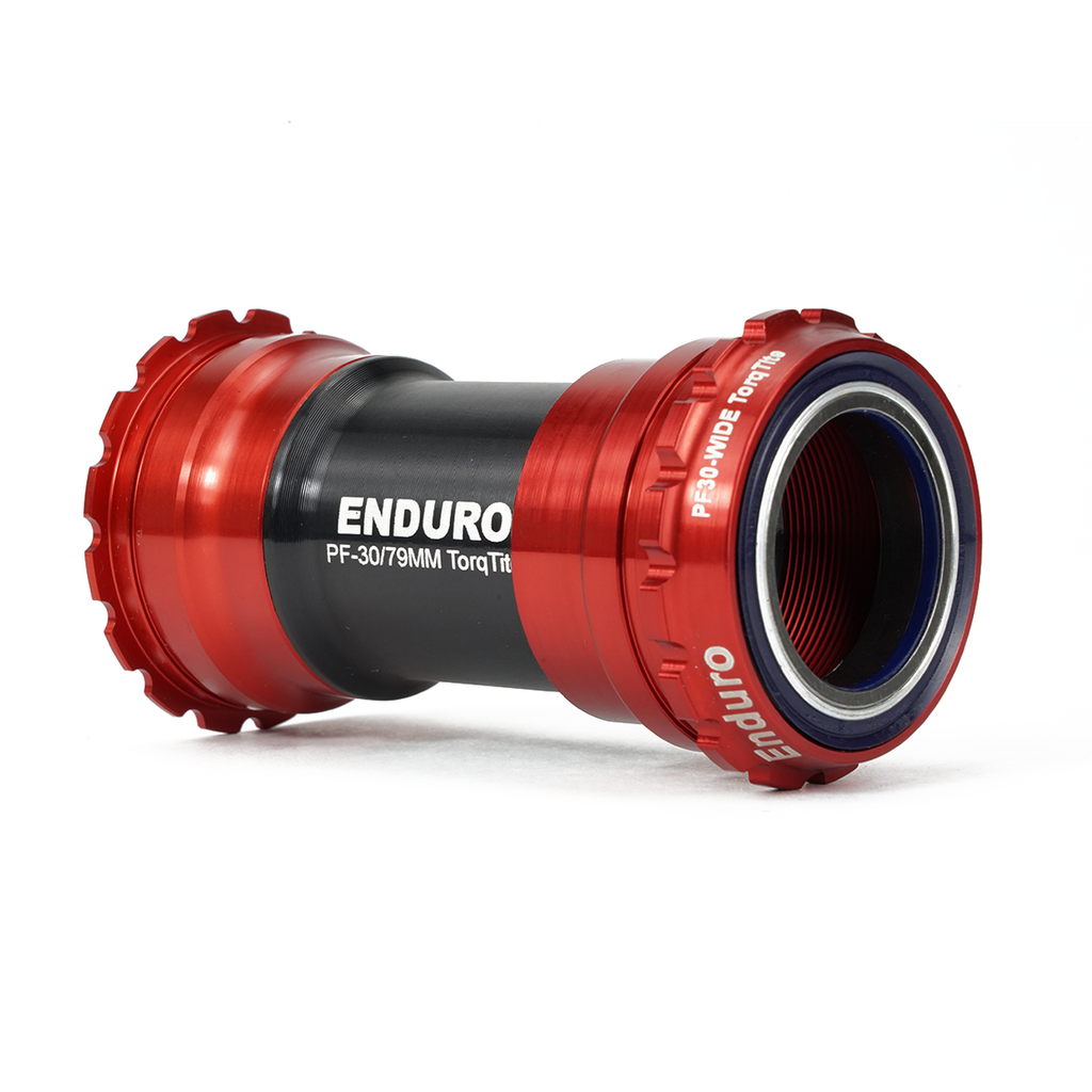 BKC-0655 - Torqtite, Ceramic, XD15 Corsa, 45 degree Angular Contact, Bearing Bottom Bracket for BBRight Framesets to 30mm Cranksets (over 104mm wide) - Red
