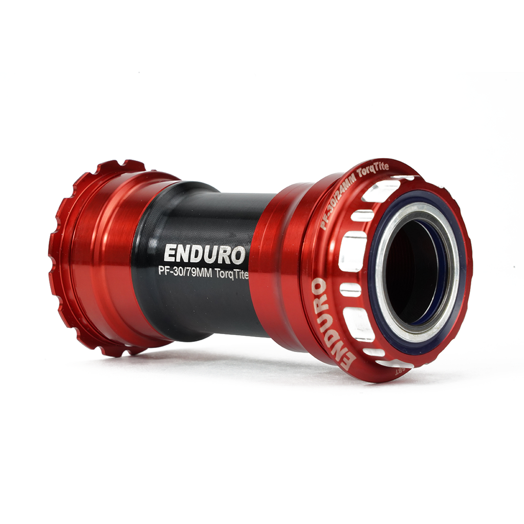 BKC-0675 - Torqtite, Ceramic, XD15 Corsa, 45 degree Angular Contact, Bearing Bottom Bracket for BBRight Framesets to Shimano 24mm Cranksets - Red