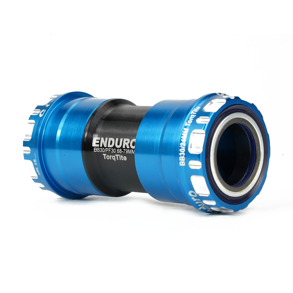 BKC-0682 - Torqtite, Ceramic, XD15 Corsa, 45 degree Angular Contact, Bearing Bottom Bracket for BB30 Framesets to Shimano 24mm Cranksets -Blue