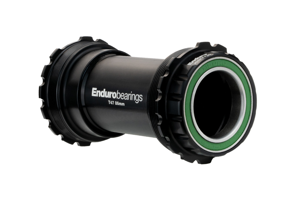 BKC-0752 - T47-Asymmetrical, Thread-In, XD15 Ceramic-Hybrid, Angular-Contact Bearing Bottom Bracket for BB386 type (30mm) spindles.