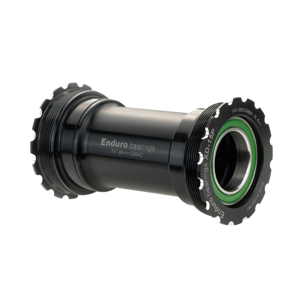 BKC-0796 - T47-Internal, Threaded, Ceramic Hybrid, XD15, Angular Contact Bearing, Bottom Bracket for T47 Framesets and Shimano 24mm Cranksets