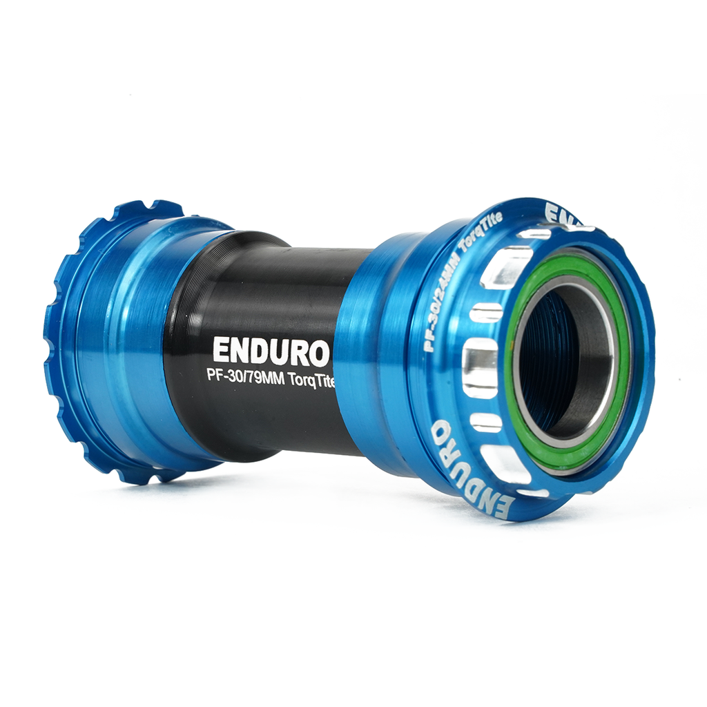 BKS-0114 - Torqtite, stainless steel, Angular Contact, Bearing Bottom Bracket for BBRight Framesets and Shimano 24mm Cranksets - Blue