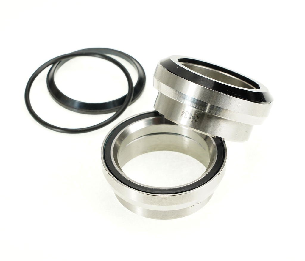 HDK-0008 - 1-1/8 stainless steel, Angular Contact, External Bearing Kit for 34mm (1-1/8) ID head tube framesets