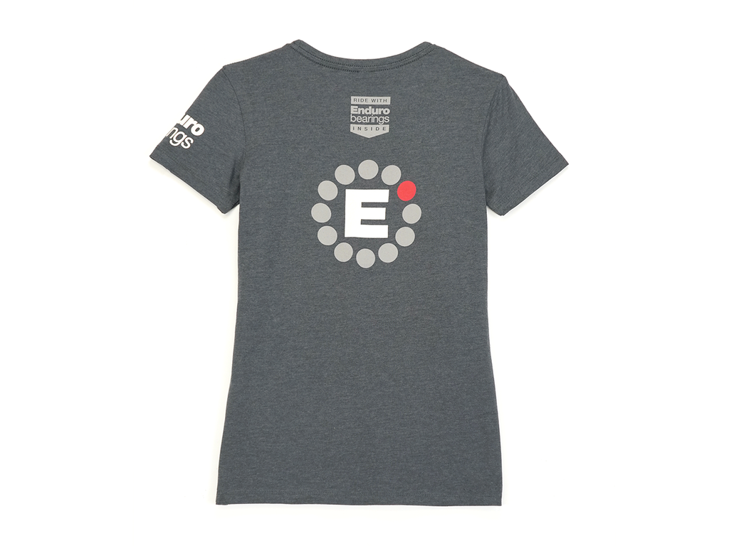 TS-0001-W-XL - Enduro Bearings T-Shirt | Next Level Apparel | short sleeve | womens | size XL | dark gray heather