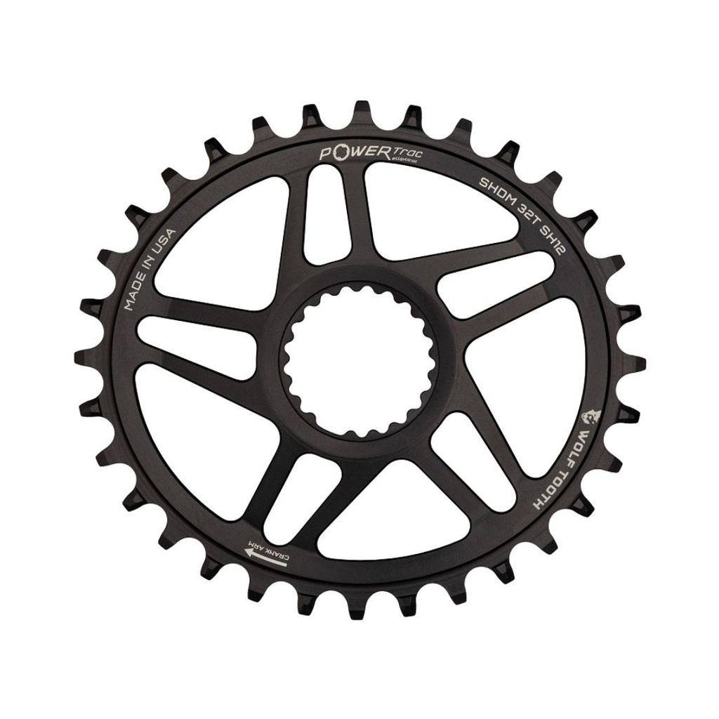 WOLFTOOTH MONOPLATO SHIMANO DIRECT MOUNT 34T OVAL 12V BOOST NEGRO