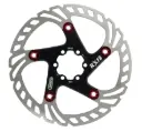 RX18 FLOATING ROTOR ø180mm 148g WITH 6 ROTOR BOLTS BLACK AND RED 