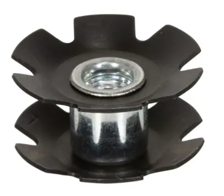 5 TUERCAS DE ESTRELLA DE ACERO ESTÁNDAR PARA TUBO DE METAL DE 1"