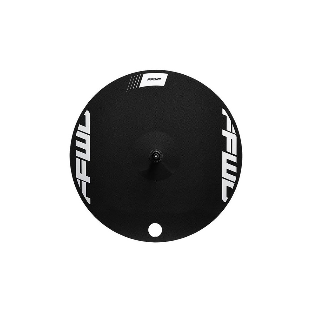 RUEDA DELANTERA FFWD DISC-T PISTA TUBULAR NEGRO (CALCAS BLANCAS)