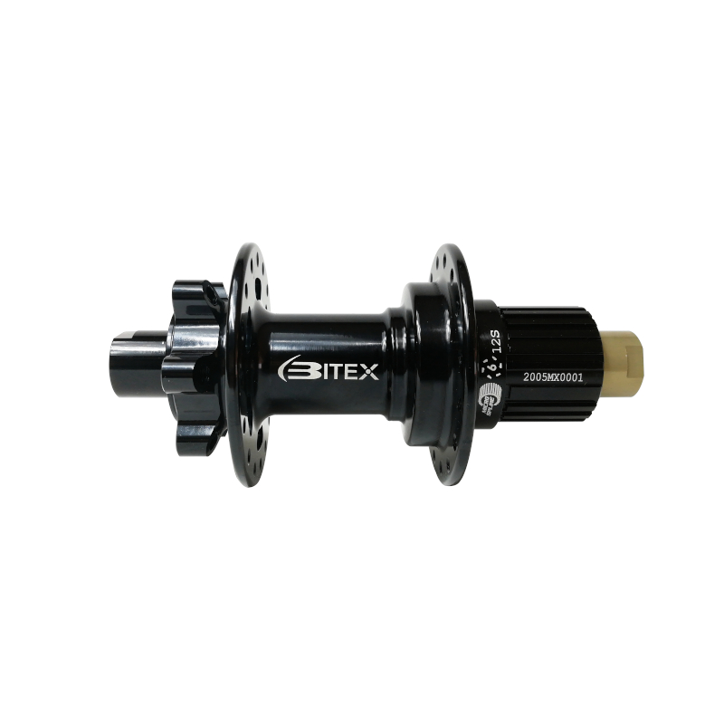 MAZA TRASERA BITEX MTR-12DISC MICROSPLINE 12X142 MM NEGRA 28H (EZO) (SIN ROSCA)