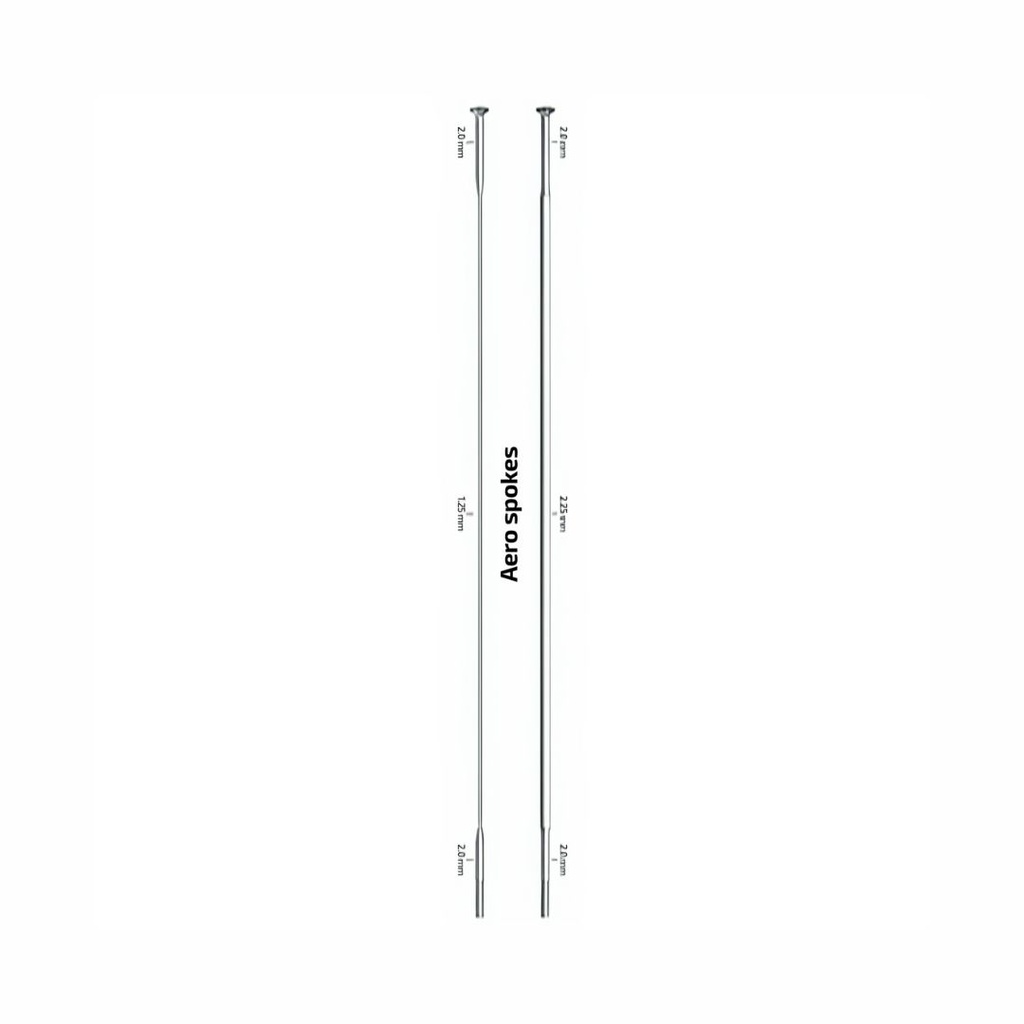 RAYO SAPIM CX-SPRINT "Straight Pull" PLATA 310MM SIN ROSCA