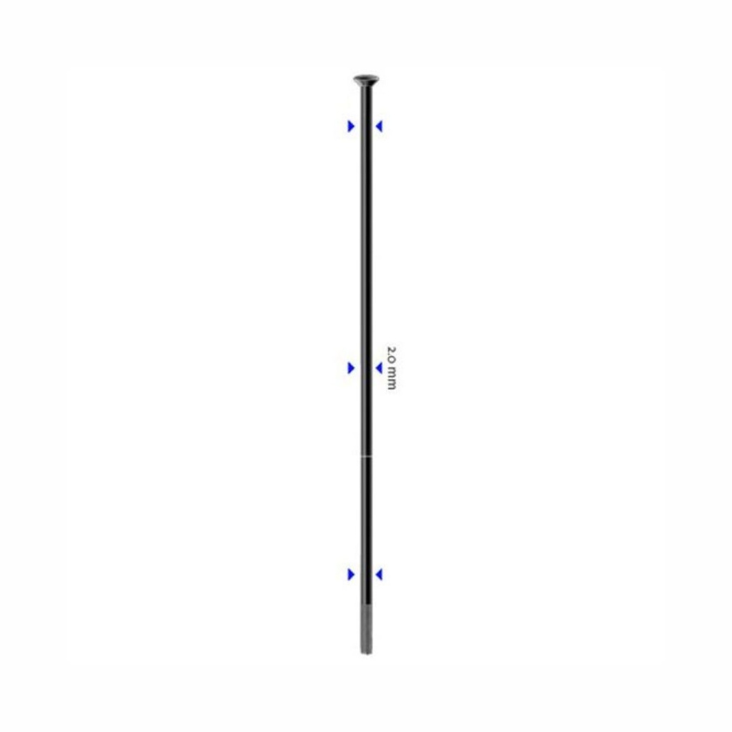 RAYO SAPIM LEADER "Straight Pull" NEGRO 310MM SIN ROSCA