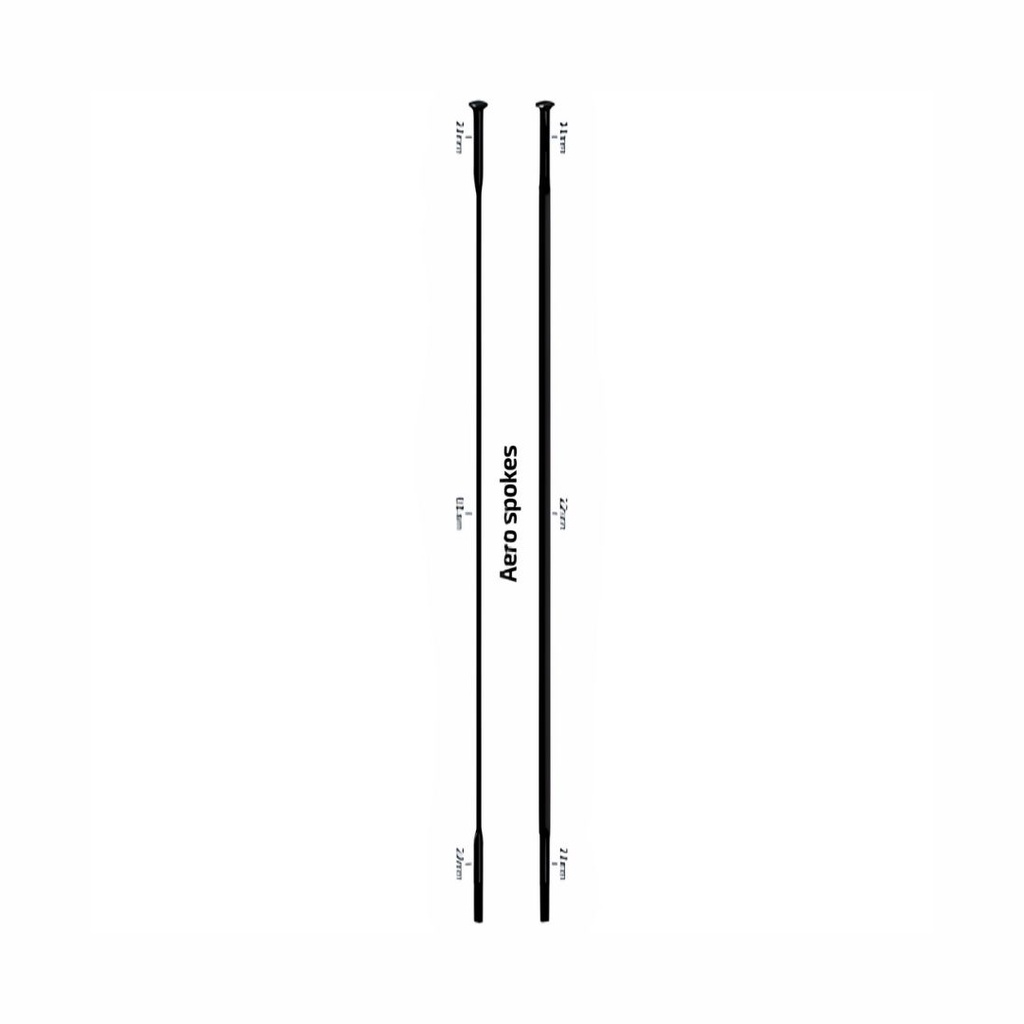 RAYO SAPIM CX-RAY "Straight Pull" NEGRO 210MM SIN ROSCA