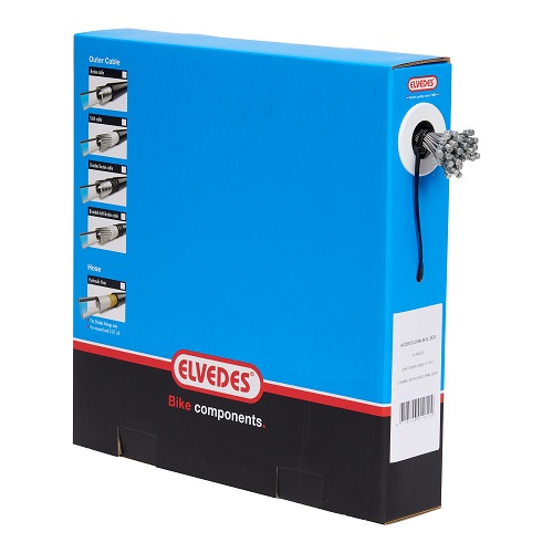 CAJA DE CABLE SUPER FLEXIBLE ELVEDES, 50 PIEZAS ACERO INOXIDABLE, PARA DROPPER POST, 1.1MM X 2.25 M