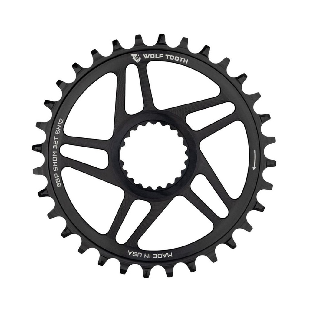 WOLFTOOTH MONOPLATO SHIMANO DIRECT MOUNT 36T 12V BOOST NEGRO