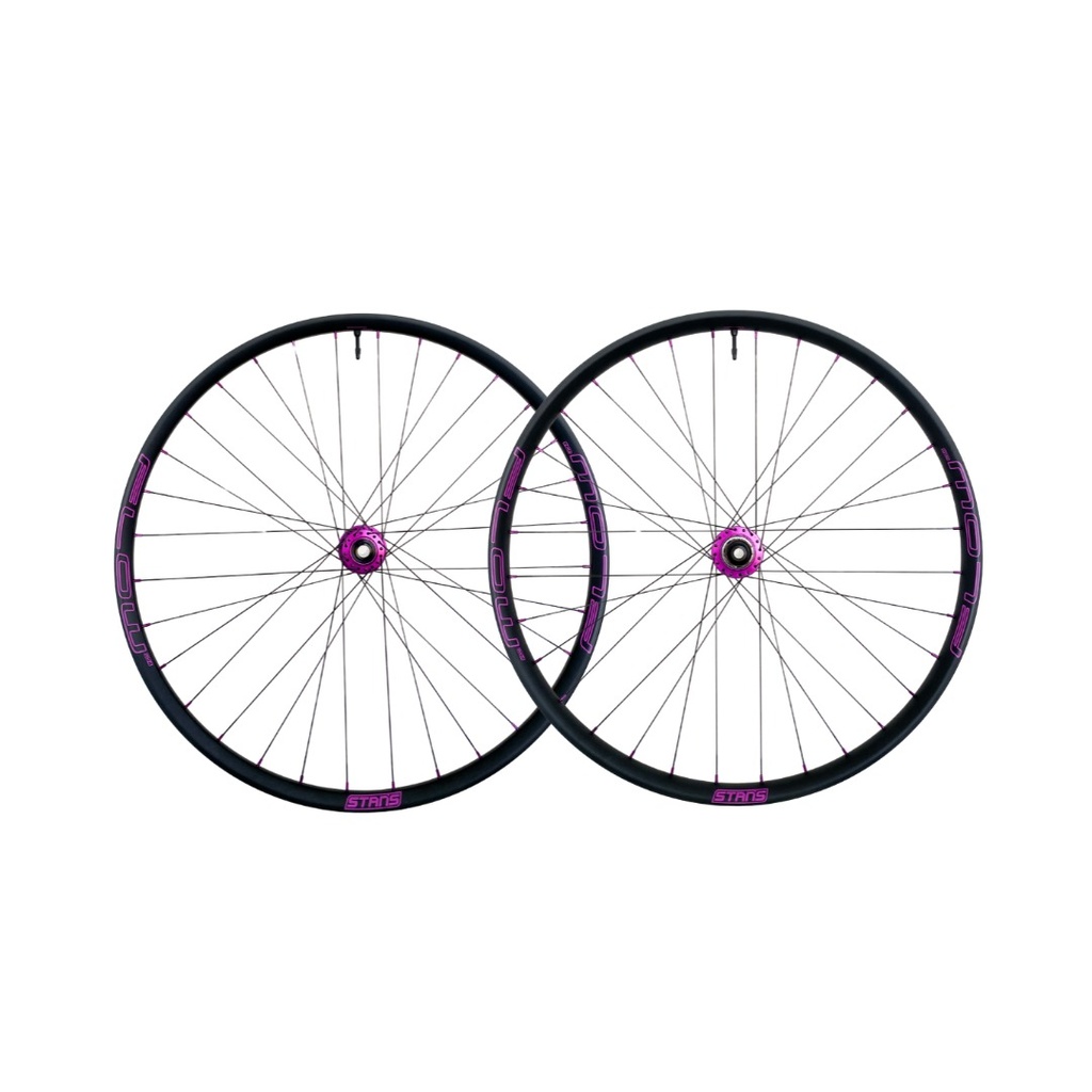 JUEGO DE RUEDAS BITEX CON ARO STAN'S FLOW EX3 29" 32H  6T XD  (15X110, 12X148) (EDICION ESPECIAL MORADA)