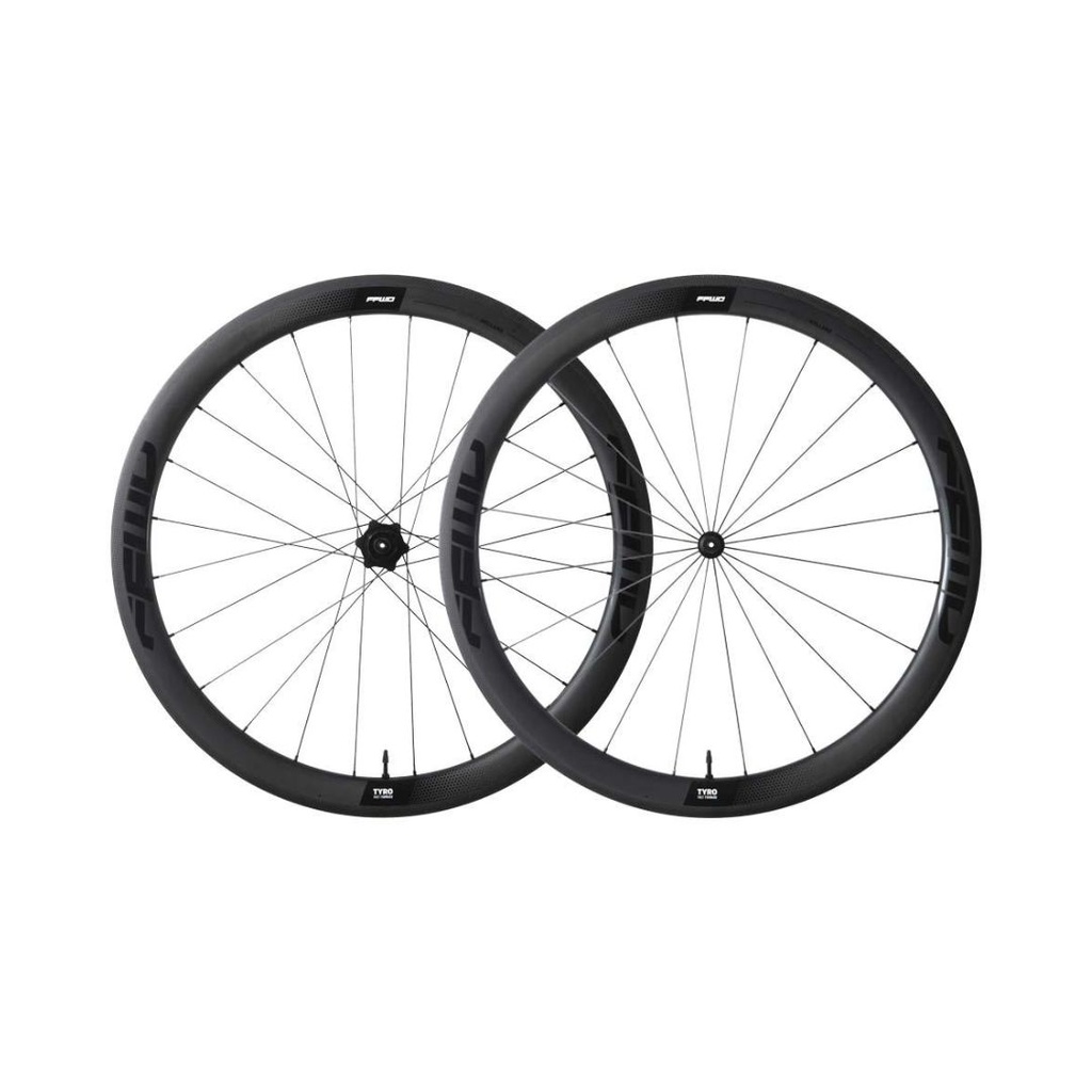 JUEGO DE RUEDAS FFWD TYRO (45MM) RIMBRAKE FULL CARBON FFWD (XDR) NEGRO MATTE