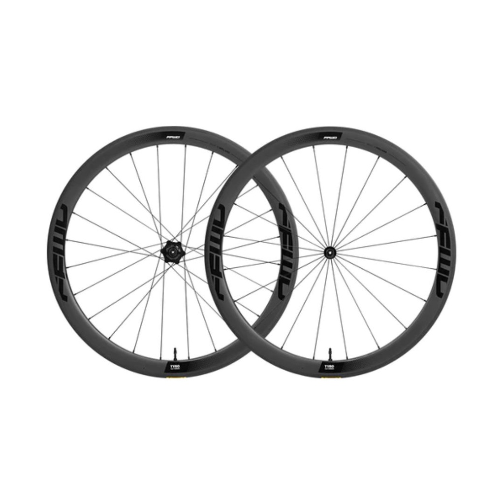 JUEGO DERUEDAS FFWD TYRO (45MM) RIMBRAKE FULL CARBON FFWD (HG) NEGRO MATTE