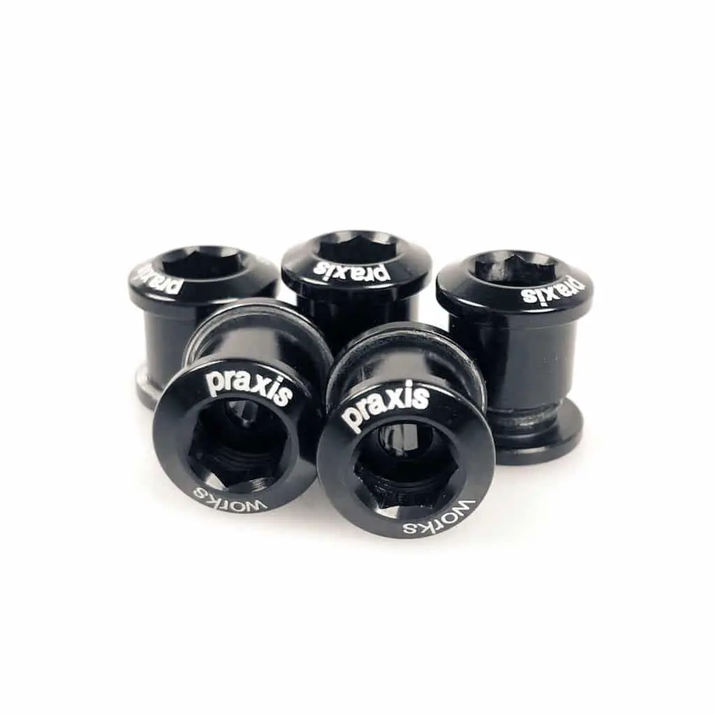 KIT DE TORNILLOS PRAXIS PARA BIELAS RUTA AL BLK 5/6mm ROAD (5pk)