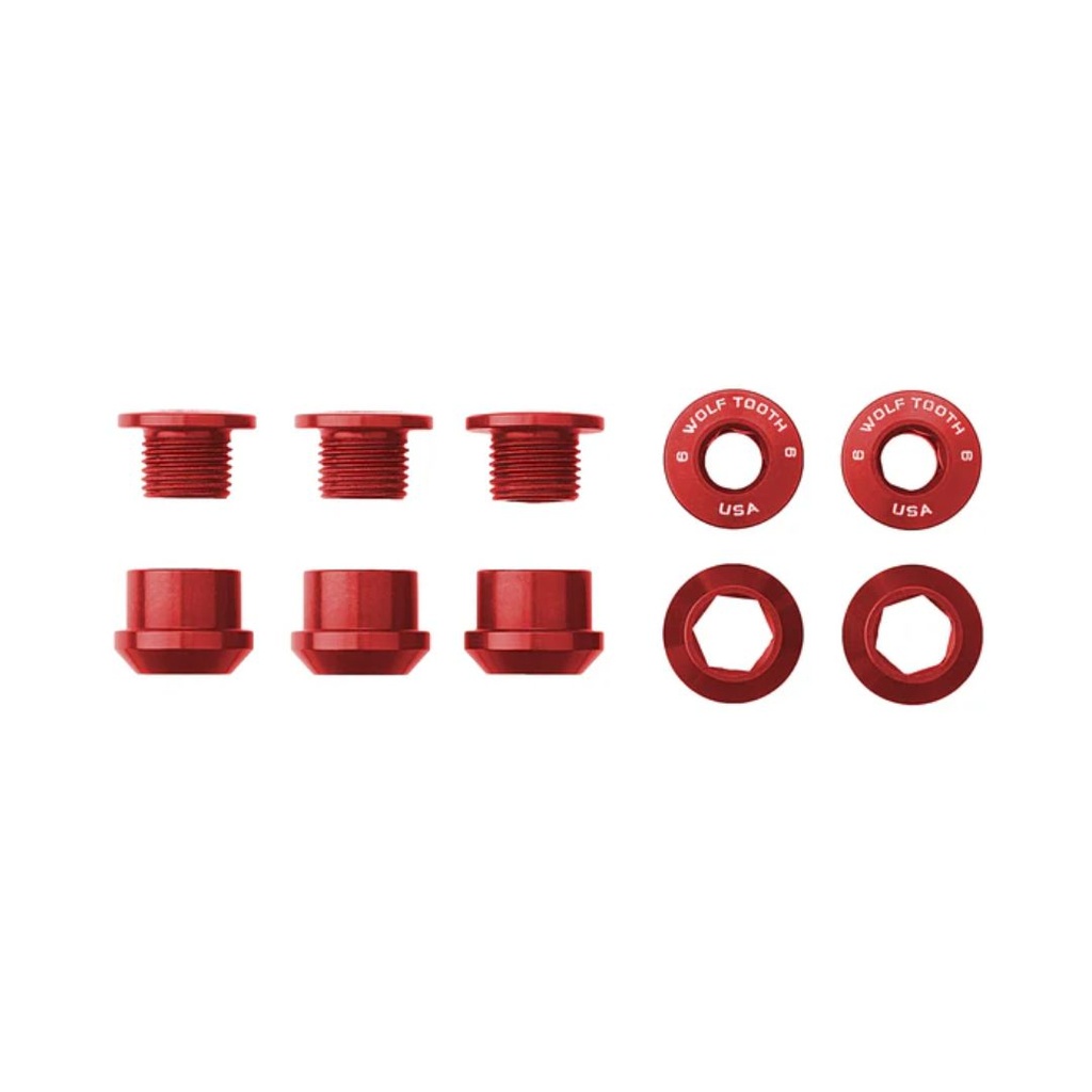 WOLFTOOTH JGO 5 TORNILLOS TUERCAS PARA PLATO 