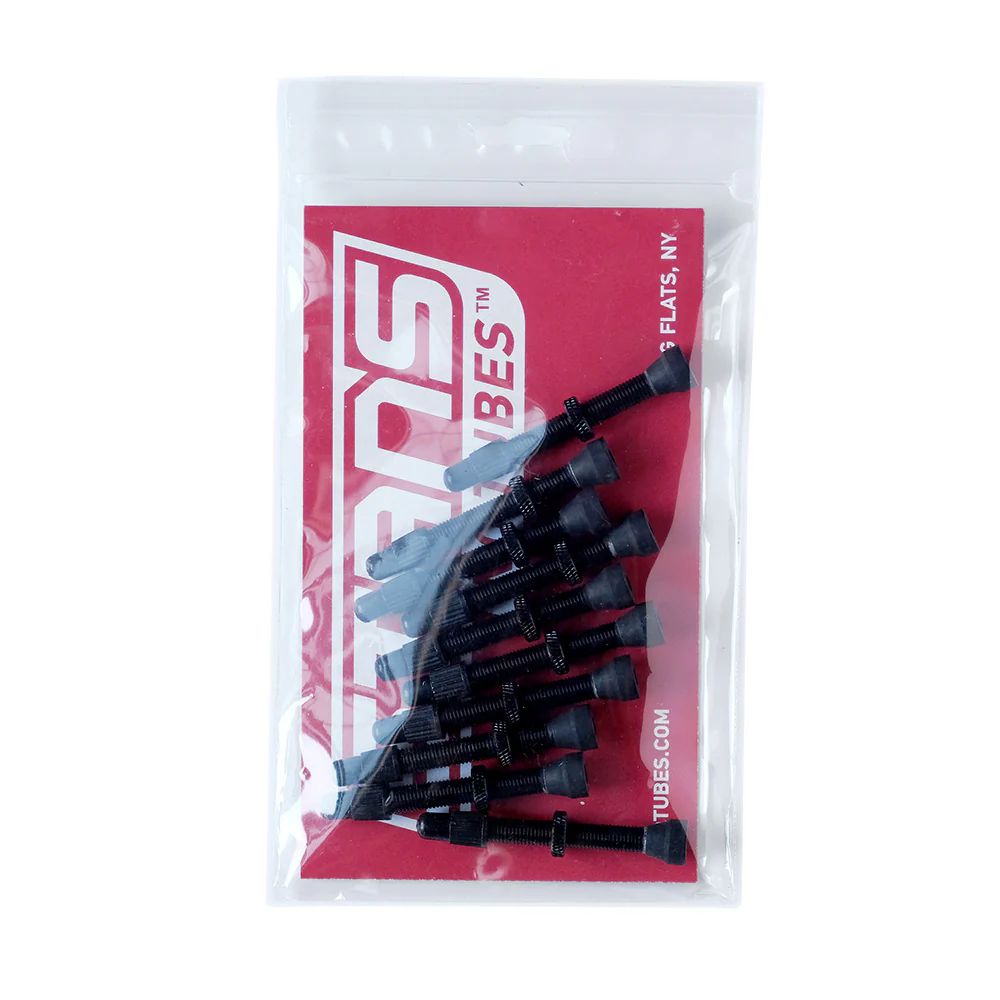 VALVULA STAN´S PRESTA 44MM, NEGRA (KIT DE 10 PZAS)