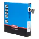50 cables internos de freno de 3000 mm, 19 hilos, acero inoxidable Ø1.5 mm, con terminal tipo T (nipple) Ø7 × 6
