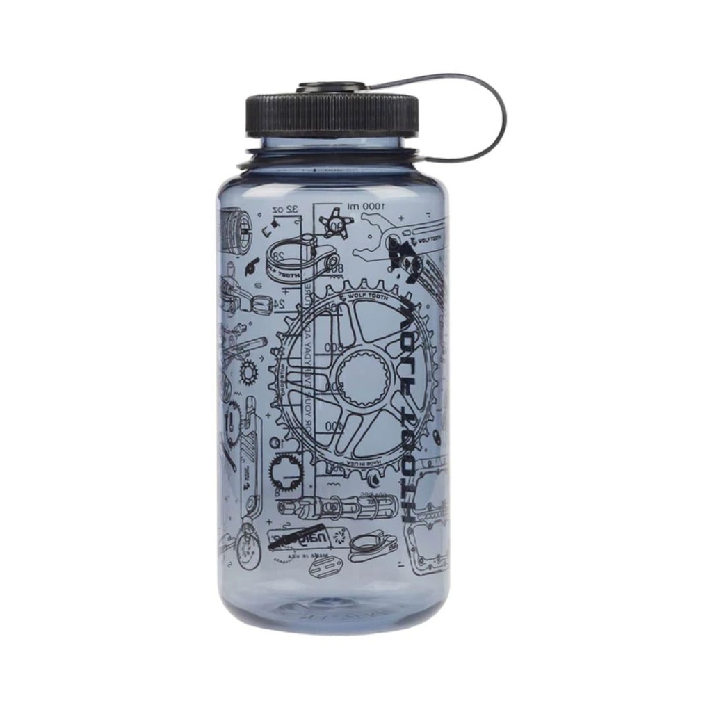 WOLFTOOTH Nalgene Bottle 32 oz - Smoke/Black / 32oz