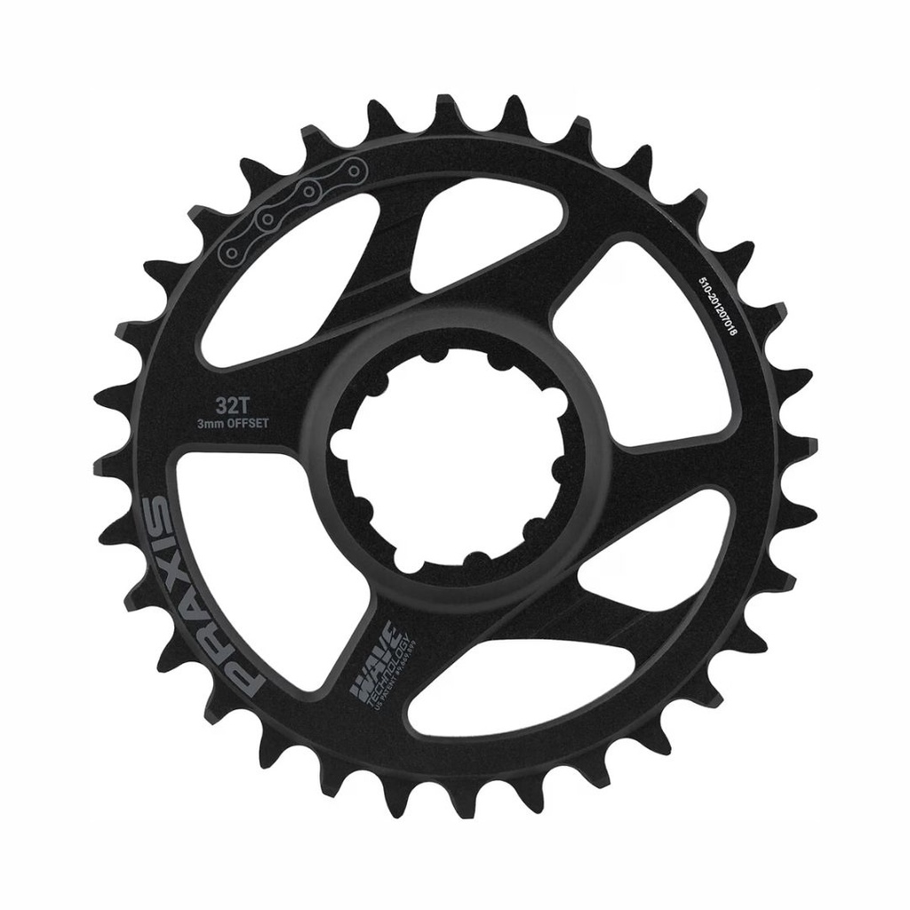 MONOPLATO PRAXIS DM32T 3MM-OFFSET WAVE ACERO