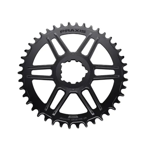 MONOPLATO PRAXIS DM1X | GRAVEL/RUTA | MONTAJE DIRECTO "SRAM 3T" | NEGRO N/W(10/11/12V)