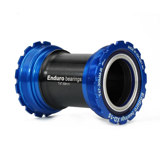 [EB-BKC-0722] BKC-0722 - T47-Internal, Threaded, Ceramic Hybrid, XD15 Corsa, 45 degree Angular Contact, Bearing Bottom Bracket for T47 Framesets and 30mm Cranksets - Blue