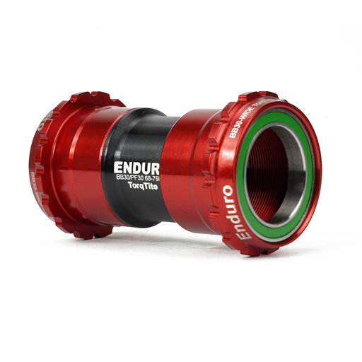 [EB-BKC-0845] BKC-0845 - Torqtite, Ceramic-Hybrid, XD15, Angular Contact, Bearing Bottom Bracket for BB30 Framesets and 30mm Cranksets (104mm or longer) - Red