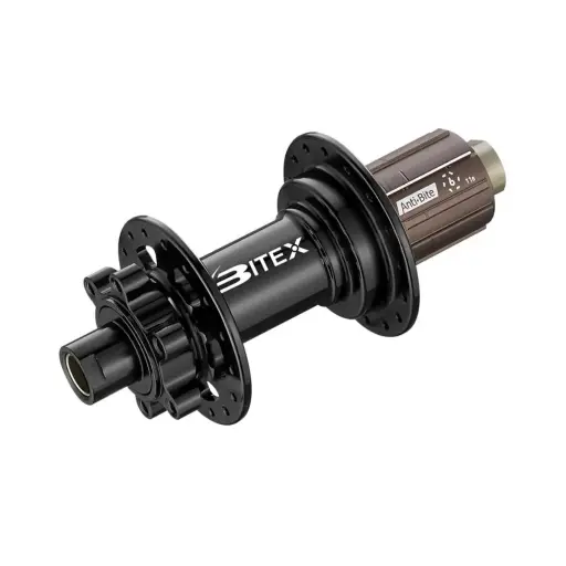 MAZA TRASERA MTB ENDURO BITEX ´25 BX211 6B BOOST 12x148MM NEGRA "J" (EJE DE CROMOLIO)