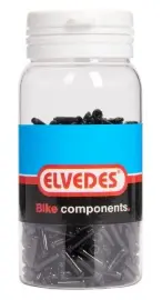 [EV-ELV2012013] 500 TERMINALES "END CAPS" ø2,3mm diámetro ALUMINIO NEGRO