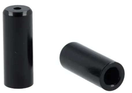 [EV-ELV2023100] 50 FERULAS "END CAPS" ø3.3mm DIAMETRO INTERIOR (ø4.05mm DIAMETRO EXTERIOR) x12mm ALUMINIO NEGRO