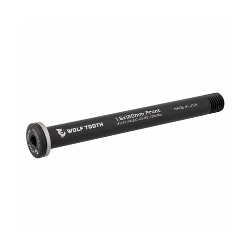 [WT-F-AXLE12-120-150-BLK] WOLFTOOTH EJE PASANTE RUTA/GRAVEL 12X100MM (ROSCA 1.5 x L-120mm) NEGRO