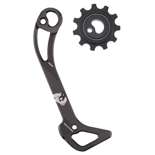 [WT-CAGE-BLKXTRGS] WOLFTOOTH WOLFCAGE KIT POLEA Y CAJA P/CAMBIO XTR GS (CAJA CORTA)