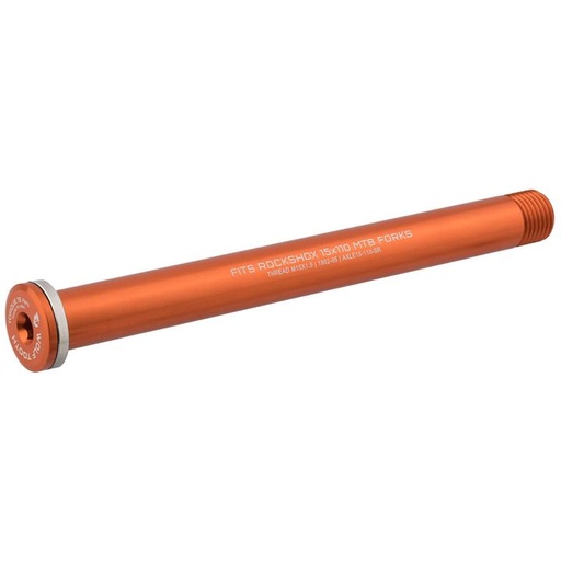 [WT-FA15-110-SR-ORG] WOLFTOOTH EJE PASANTE P/ROCKSHOX 15X110MM NARANJA