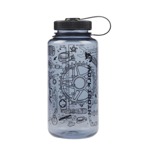 [WT-BTL-NLG-BLK-32oz] WOLFTOOTH Nalgene Bottle 32 oz - Smoke/Black / 32oz